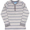 Leo Long Sleeve Henley, Infinity - T-Shirts - 1 - thumbnail