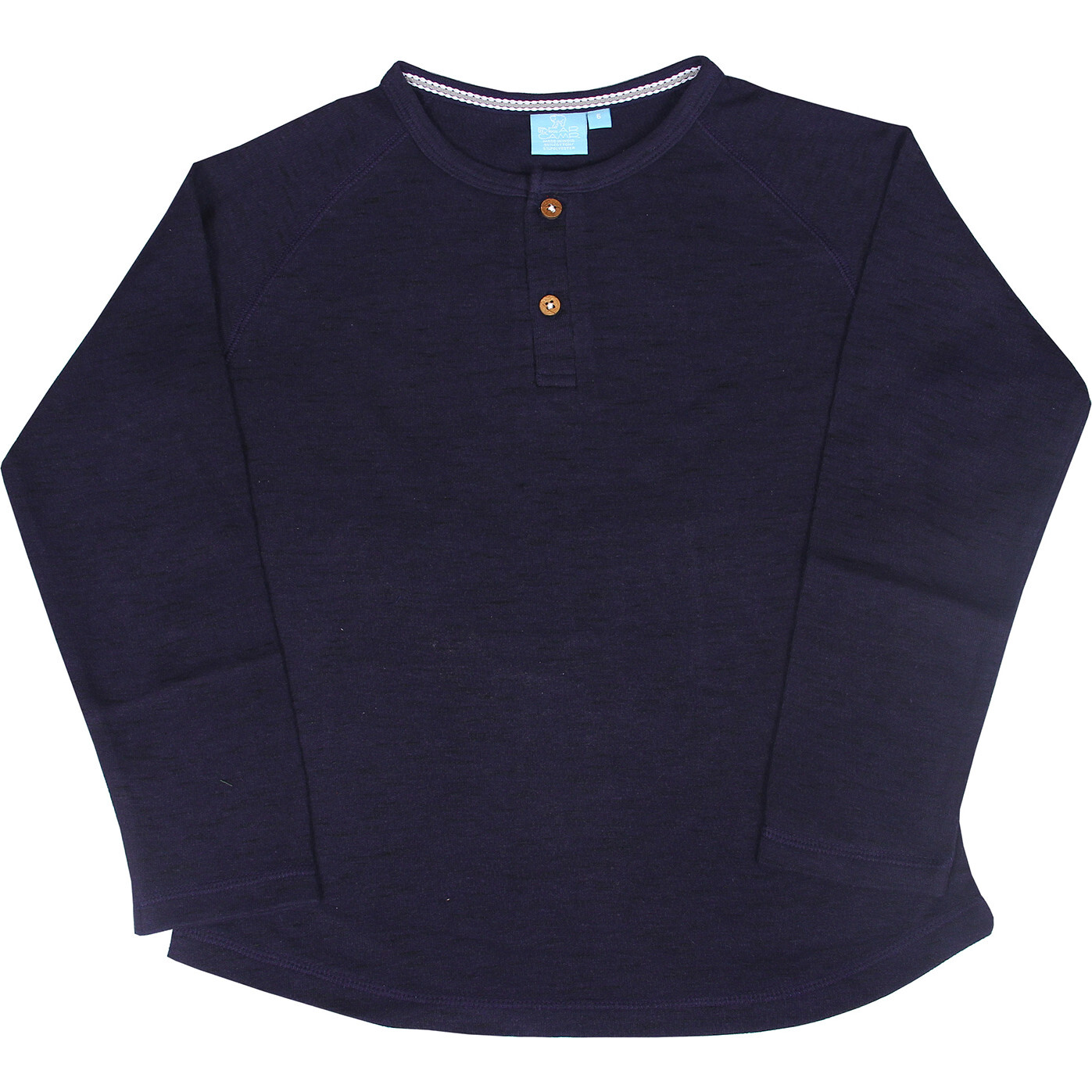 Terrel Long Sleeve Henley, True Navy - T-Shirts - 1