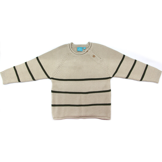 Jordan Striped Sweater, Olive