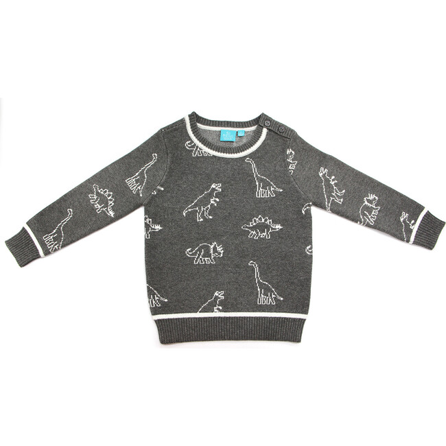 Leon Dinosaur Sweater, Grey