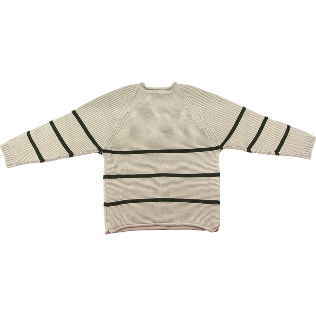 Jordan Striped Sweater, Olive - Sweaters - 2