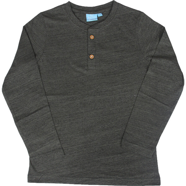 Darius Long Sleeve Henley, Green Bay - Bear Camp Tops | Maisonette