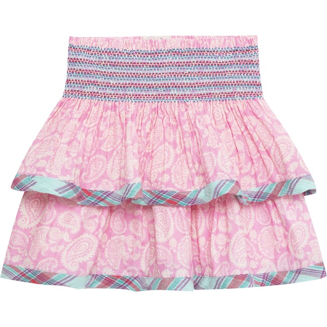 Paisley & Plaid Pixie Skirt, Pink