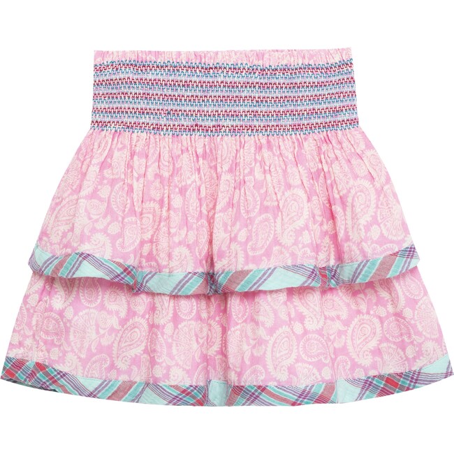 Paisley & Plaid Pixie Skirt, Pink