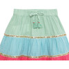 Sequin Colorblocked Skirt, Multi - Skirts - 3