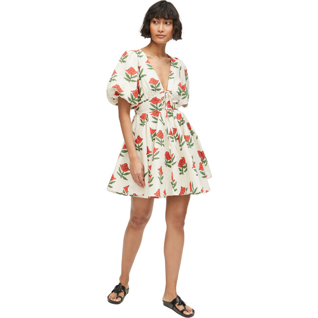Women's Madeline Dress, Scarlet Begonia - Dresses - 1