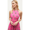 Women's Salena Dress, Marigold Flower Hot Pink - Dresses - 3