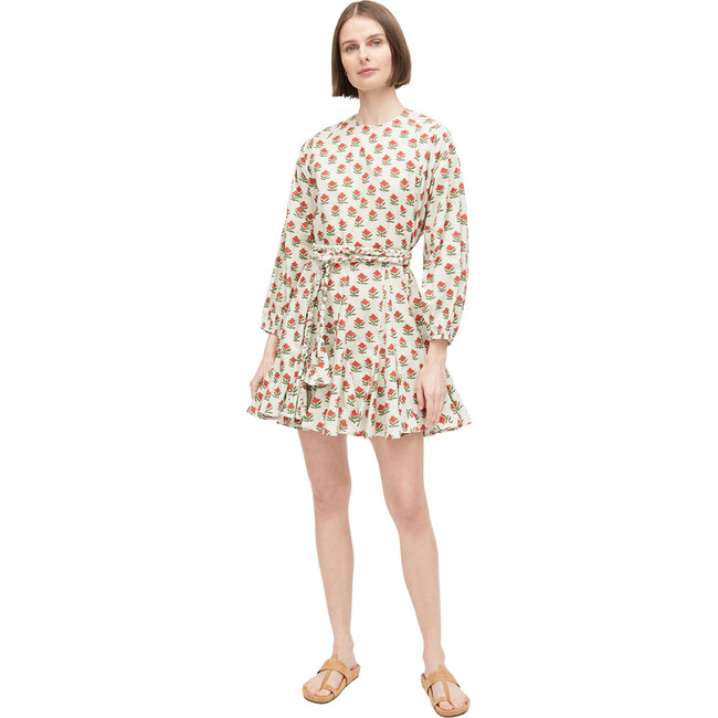 Women's Ella Dress, Scarlet Begonia Mini - Dresses - 1