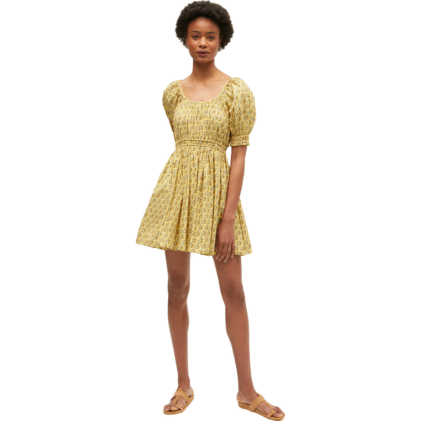 Women's Anika Dress, Jawahar Garden Golden Mini - Dresses - 1
