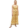Women's Arti Top, Garden of Dreams Golden Floral - Dresses - 1 - thumbnail