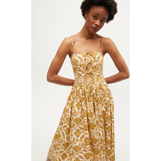 Women's Katrina Dress, Garden of Dreams Golden Floral