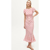 Women's Lulani Dress, Lotus Block Hot Pink - Dresses - 2 - thumbnail