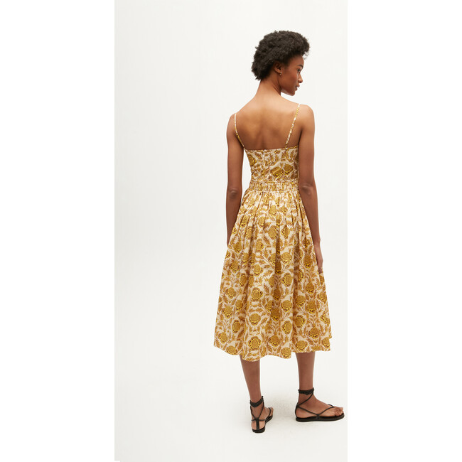 Women's Katrina Dress, Garden of Dreams Golden Floral - Dresses - 3