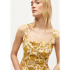 Women's Arti Top, Garden of Dreams Golden Floral - Dresses - 2 - thumbnail