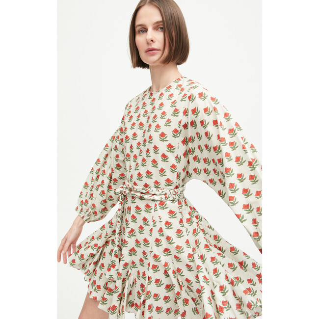 Women's Ella Dress, Scarlet Begonia Mini - Dresses - 3