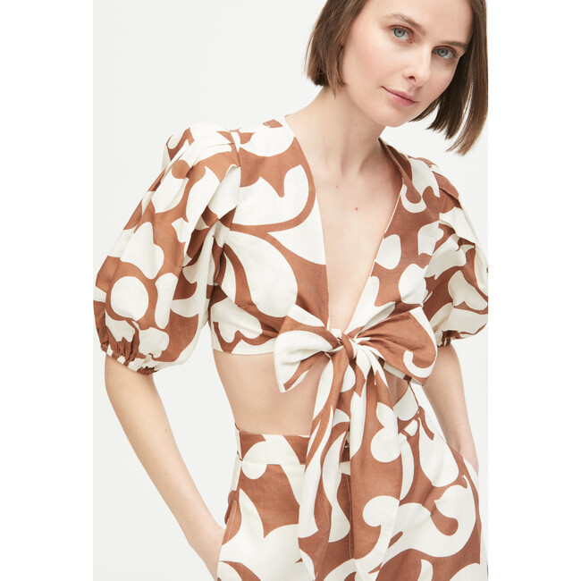 Women's Cheryl Top, Free Spirit Brown - Dresses - 3