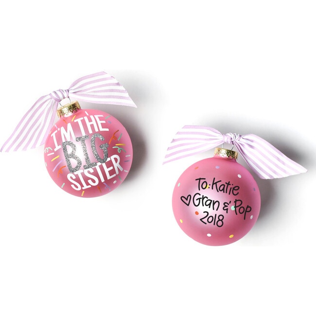 Big Sister Popper Glass Ornament - Ornaments - 2
