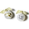 Mom To Be Glass Ornament, White - Ornaments - 2