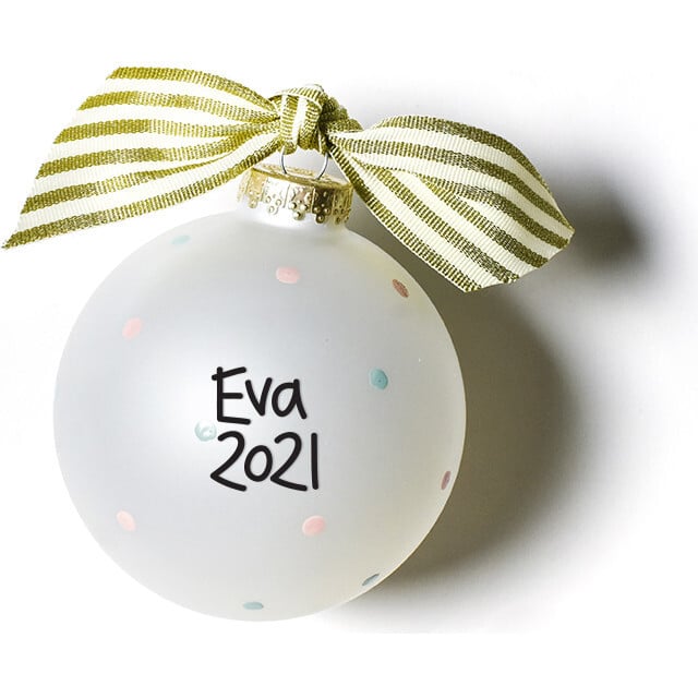 Mom To Be Glass Ornament, White - Ornaments - 4