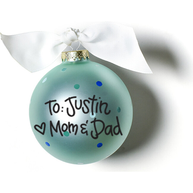 It's A Boy Popper Glass Ornament, Blue - Ornaments - 4