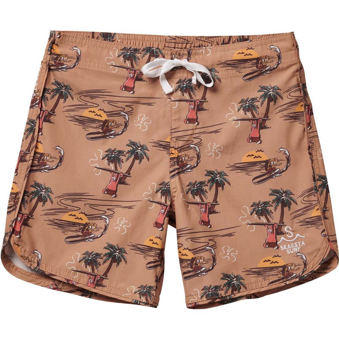 Seaesta Surf x SpongeBob® Tropical Boardshorts, Sun Bleached - Swim Trunks - 1