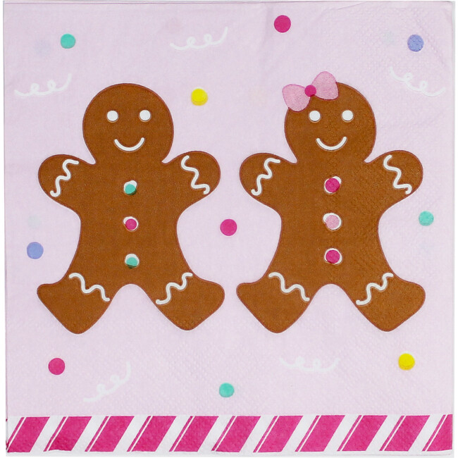 Gingerbread House Napkins, Set of 24 - Paper Goods - 1
