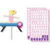 Gymnastics Name Cake Topper, Blonde Hair - Party Accessories - 1 - thumbnail