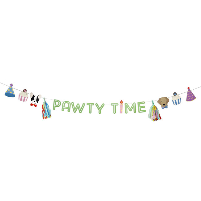 Pawty Time Banner - Party Accessories - 1