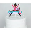 Gymnastics Name Cake Topper, Dark Hair - Party Accessories - 2