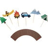 Adventure Cupcake Toppers - Party Accessories - 1 - thumbnail