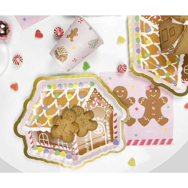 Gingerbread House Plates, Set of 12