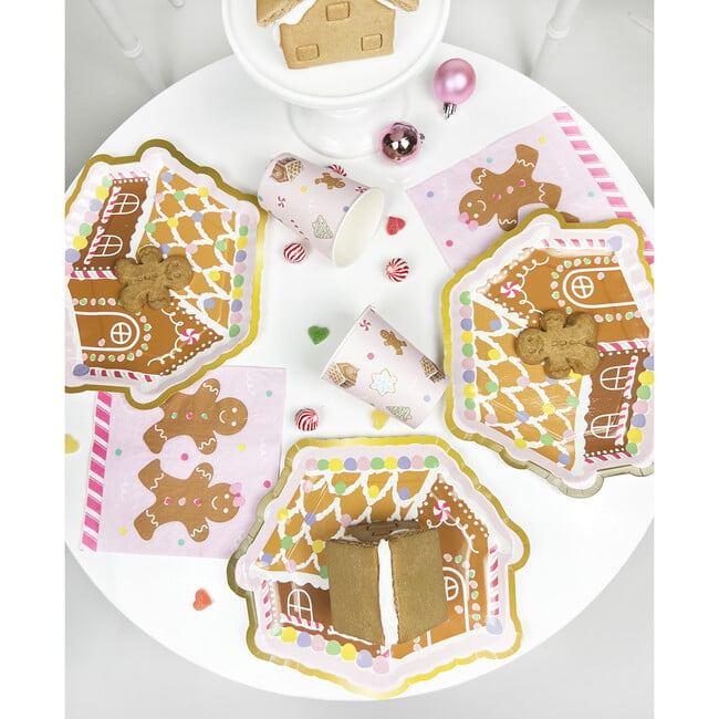 Gingerbread House Plates, Set of 12 - Paper Goods - 3