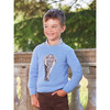 Edgar Elephant Sweater, Mid Blue - Sweaters - 2