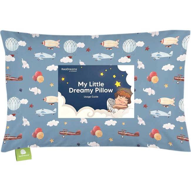 Toddler Pillow with Pillowcase, Up & Away - Pillows - 1
