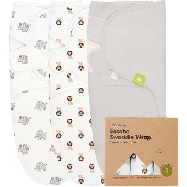 3-Pack Soothe Swaddle Wraps, The Wild 2 - Swaddles - 1