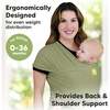 Baby Wrap Carrier, Dusty Olive - Carriers - 2