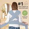 Baby Wrap Carrier, Dusty Blue - Slings - 5