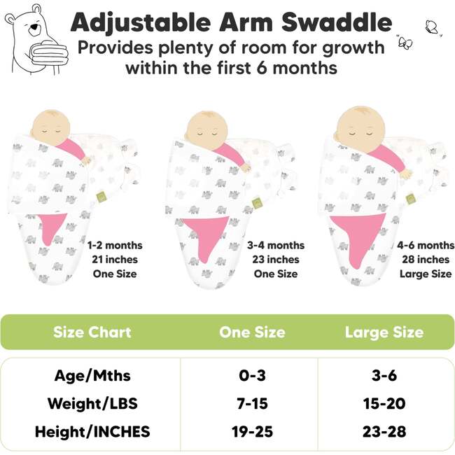3-Pack Soothe Swaddle Wraps, The Wild 2 - Swaddles - 6