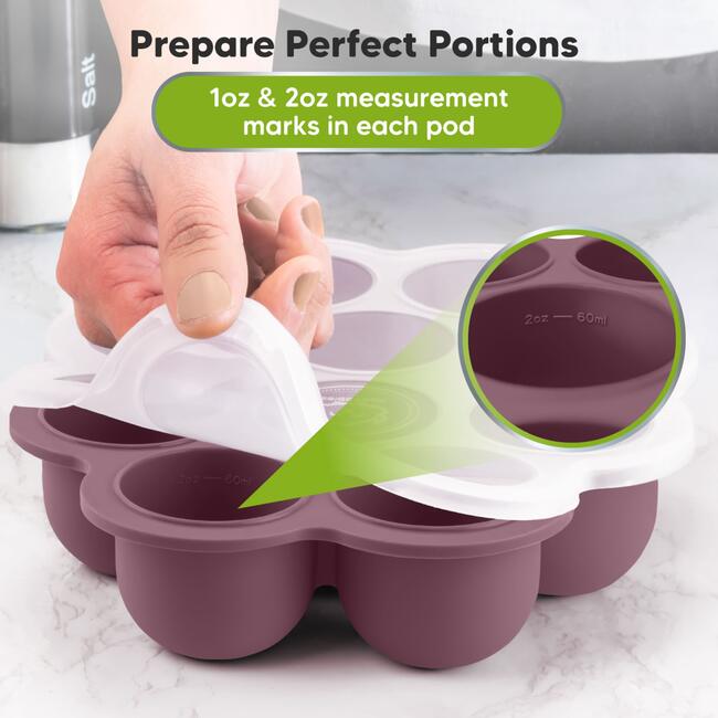 Prep Silicone Baby Food Tray, Mulberry - Tableware - 6