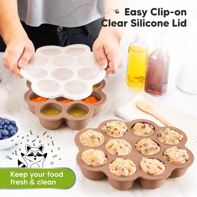Prep Silicone Baby Food Tray, Sandstone - Tableware - 4