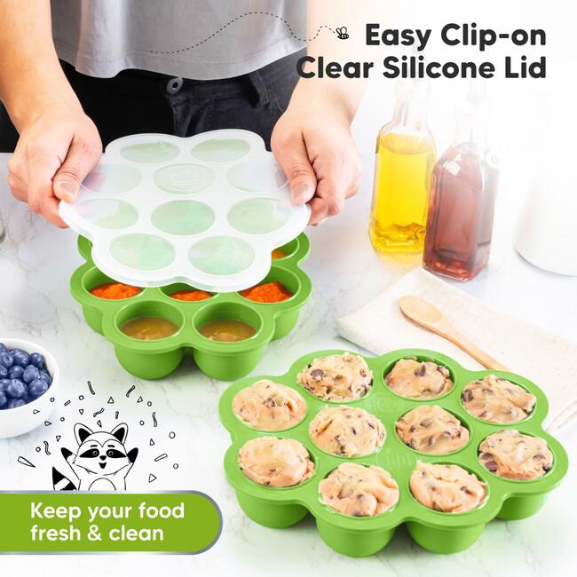 Prep Silicone Baby Food Tray, Kea Green - Tableware - 4