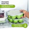 Prep Silicone Baby Food Tray, Kea Green - Tableware - 5