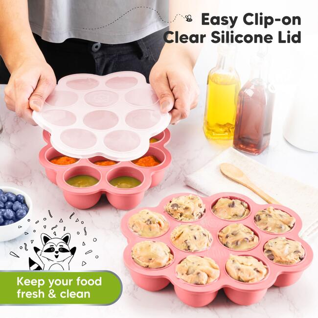 Prep Silicone Baby Food Tray, Blossom - Tableware - 4