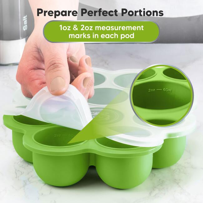 Prep Silicone Baby Food Tray, Kea Green - Tableware - 6