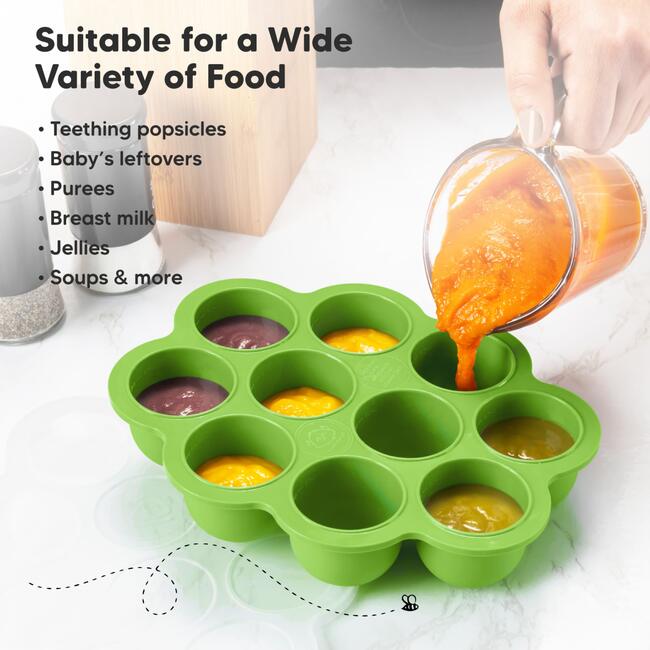 Prep Silicone Baby Food Tray, Kea Green - Tableware - 7