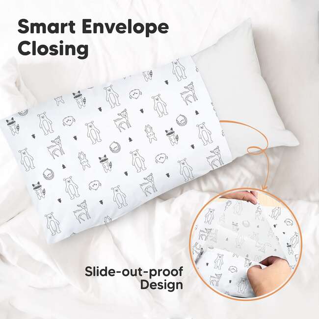 Printed Toddler Pillowcase 13X18", KeaFriends - Pillows - 4