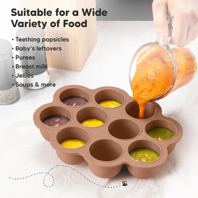 Prep Silicone Baby Food Tray, Sandstone - Tableware - 7