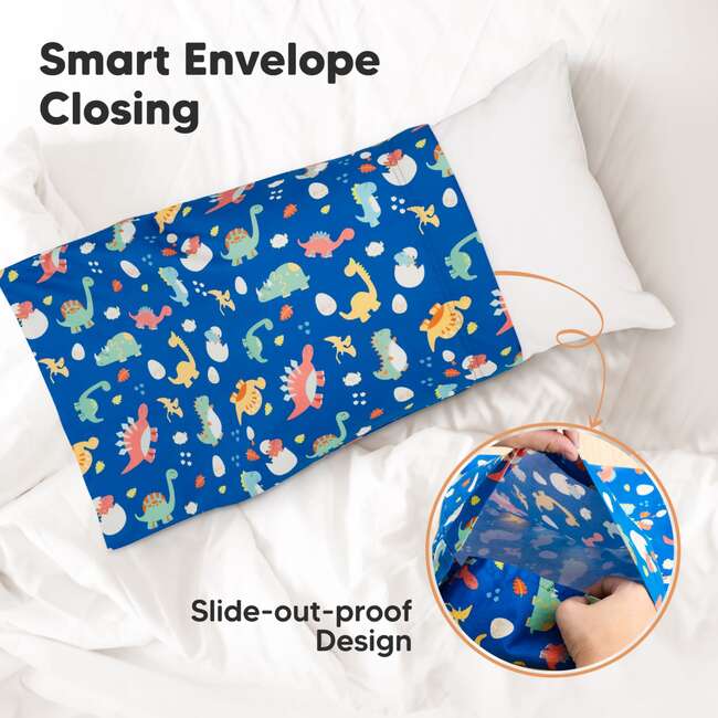 Printed Toddler Pillowcase 13X18", DinoWorld - Pillows - 4