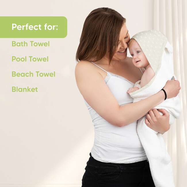 LUXE Organic Bamboo Hooded Towel, Rainbow - Bath Towels - 6