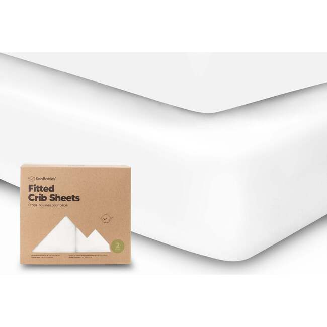 Fitted Crib Sheet, Soft White